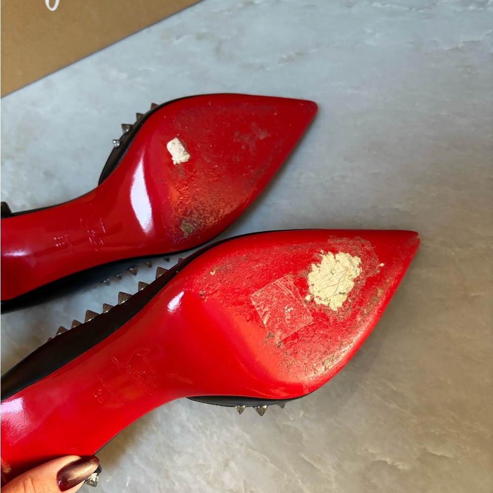 Christian Louboutin iriza sz 39 studded pumps heels - Picture 5 of 7
